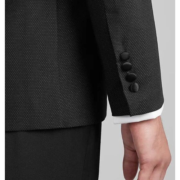 46R JOS A BANK Tailored Fit Satin Lapel Dinner Jacket Blazer C070556‎ - Picture 4 of 10